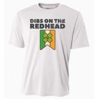 Retro St Patricks Day Dibs On The Redhead Funny Cooling Performance Crew T-Shirt