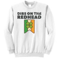 Retro St Patricks Day Dibs On The Redhead Funny Sweatshirt