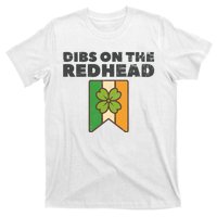 Retro St Patricks Day Dibs On The Redhead Funny T-Shirt