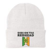 Retro St Patricks Day Dibs On The Redhead Funny Knit Cap Winter Beanie