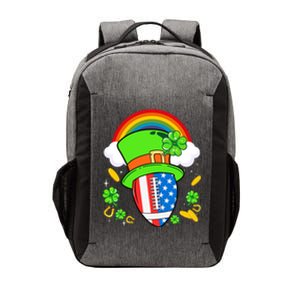 Rugby St Patricks Day Usa Flag Rainbow Shamrock Clover Funny Gift Vector Backpack