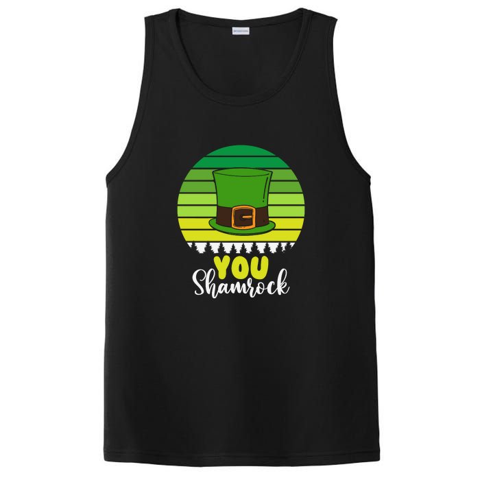 Retro St Patrick Day Leprechaun Hat You Shamrock PosiCharge Competitor Tank