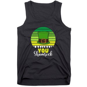 Retro St Patrick Day Leprechaun Hat You Shamrock Tank Top