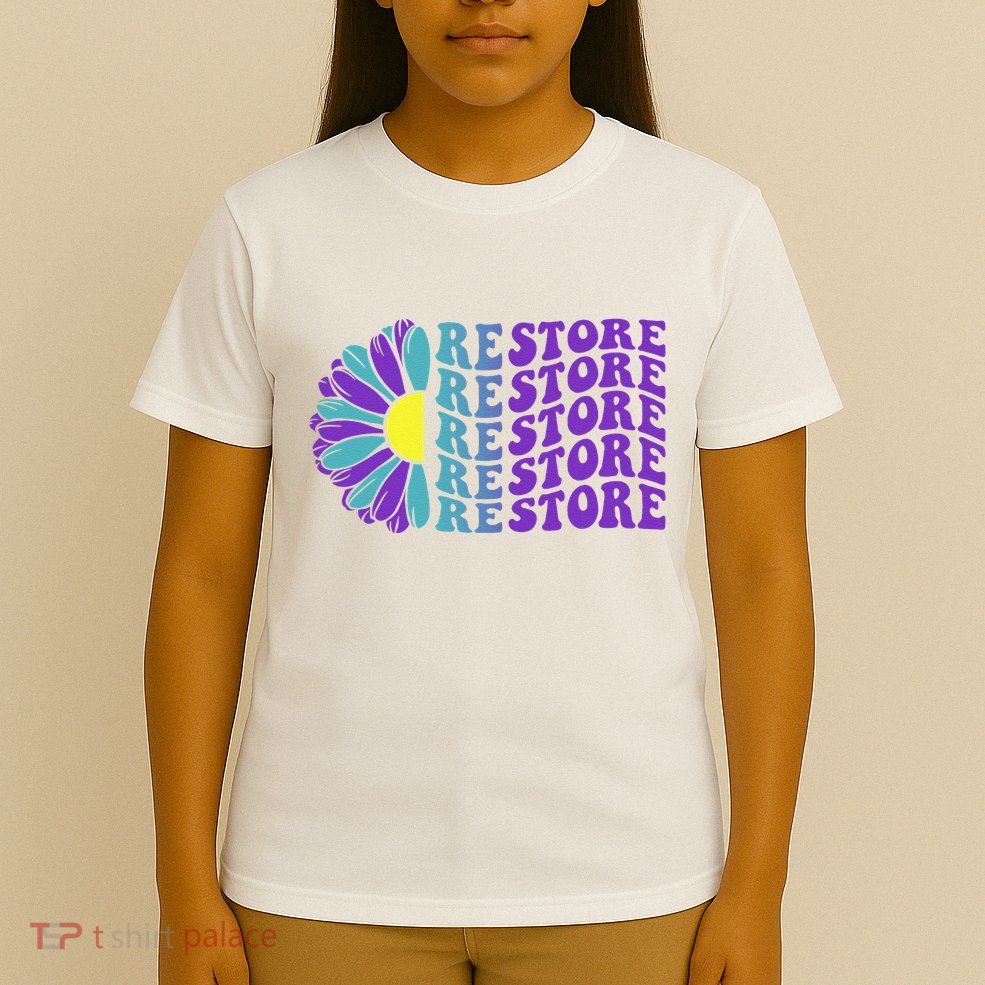 Restore Suicide Prevention Awareness Sunflower T-Shirt