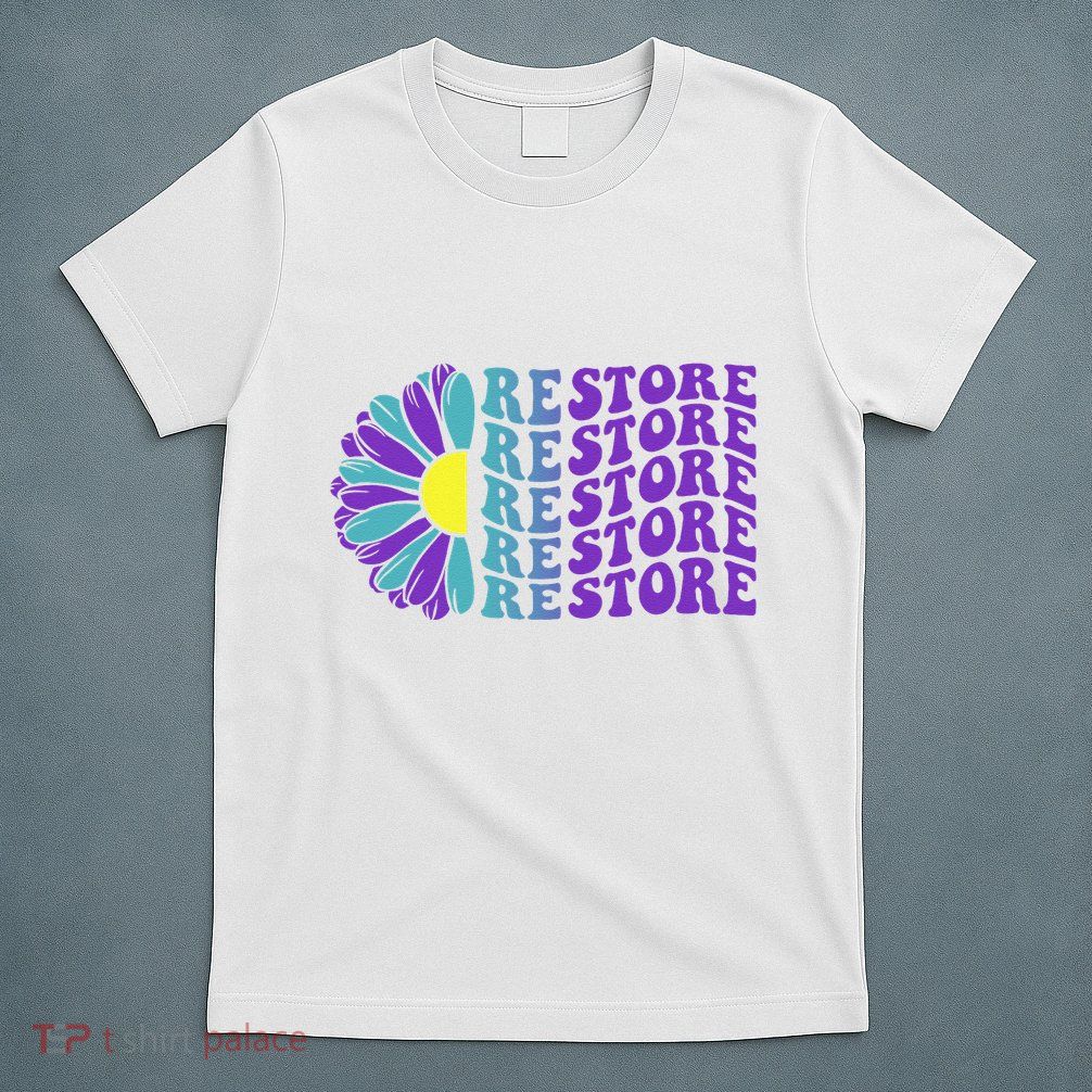 Restore Suicide Prevention Awareness Sunflower T-Shirt