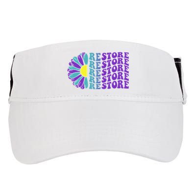 Restore Suicide Prevention Awareness Sunflower Adult Drive Performance Visor
