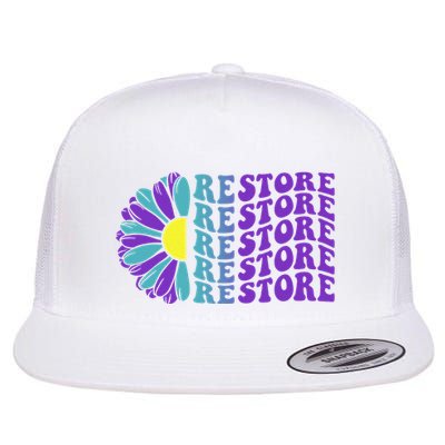 Restore Suicide Prevention Awareness Sunflower Flatbill Hat