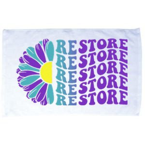 Restore Suicide Prevention Awareness Sunflower Microfiber Hand Towel