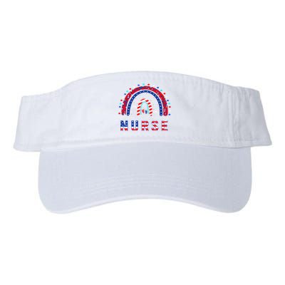 Rainbow Stethoscope Patriotic Labor Delivery Nurse 4Th July  Visor