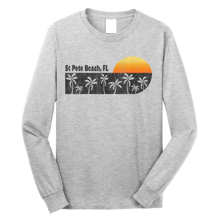Retro St Pete Beach Florida Beach Long Sleeve Shirt