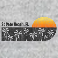 Retro St Pete Beach Florida Beach Long Sleeve Shirt