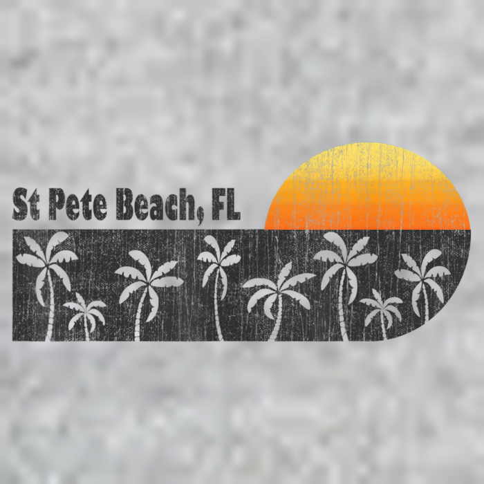 Retro St Pete Beach Florida Beach Long Sleeve Shirt