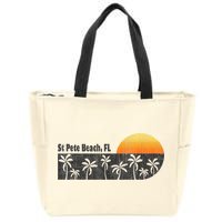 Retro St Pete Beach Florida Beach Zip Tote Bag