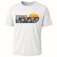 Retro St Pete Beach Florida Beach Cooling Performance Crew T-Shirt