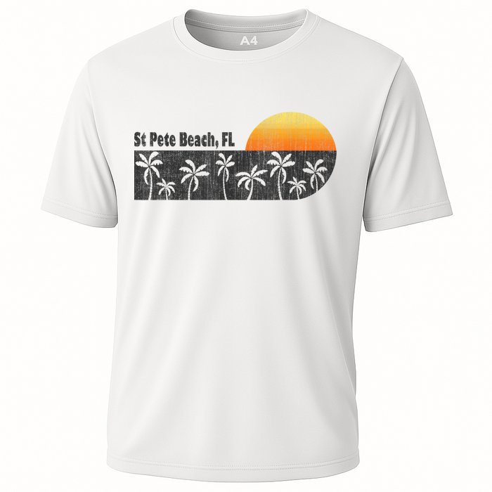 Retro St Pete Beach Florida Beach Cooling Performance Crew T-Shirt