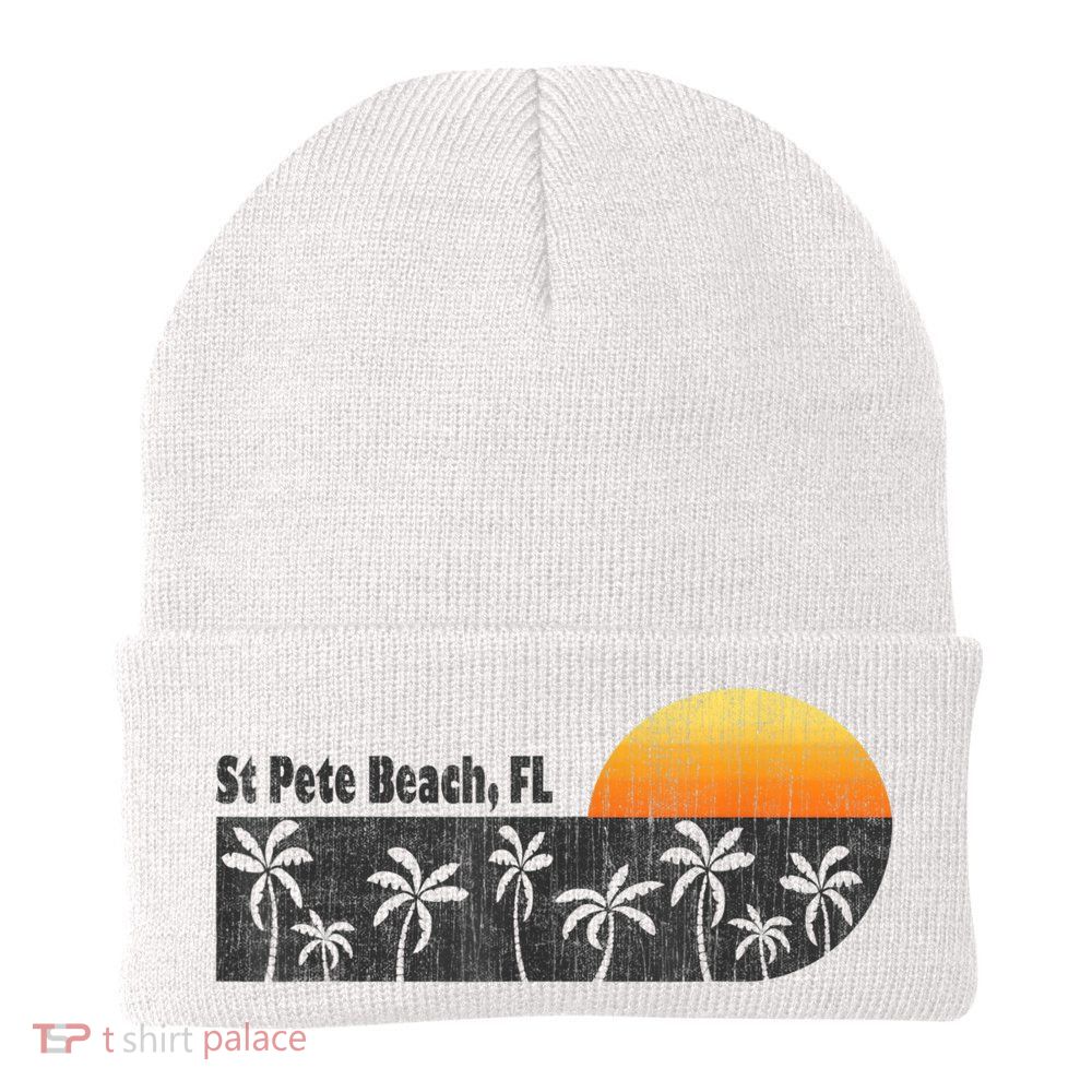 Retro St Pete Beach Florida Beach Beanie