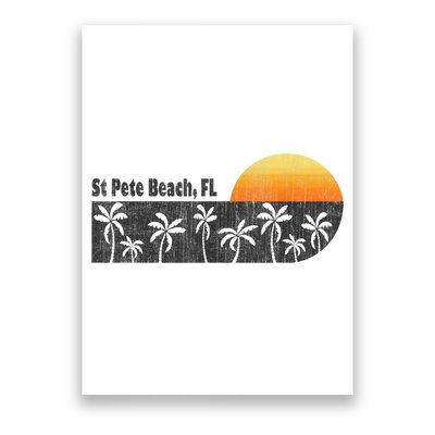 Retro St Pete Beach Florida Beach Poster