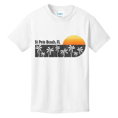 Retro St Pete Beach Florida Beach Kids T-Shirt