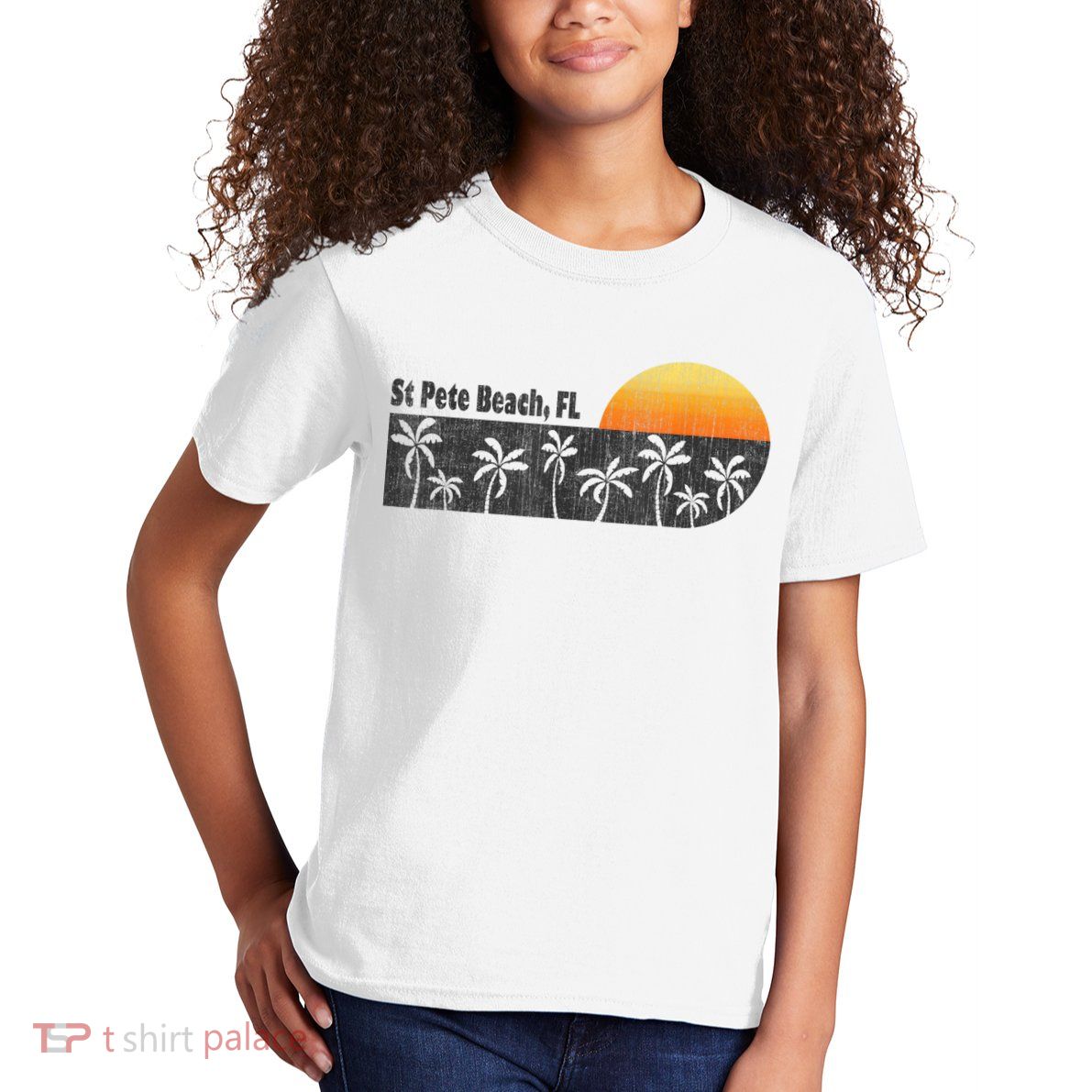 Retro St Pete Beach Florida Beach Kids T-Shirt