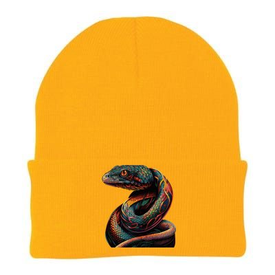 Realistic Snake Posing Knit Cap Winter Beanie