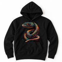 Realistic Snake Posing Hoodie