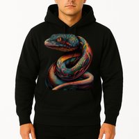 Realistic Snake Posing Hoodie