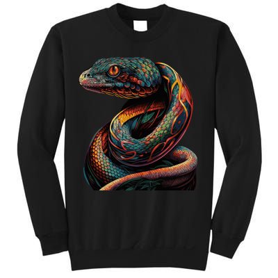 Realistic Snake Posing Sweatshirt