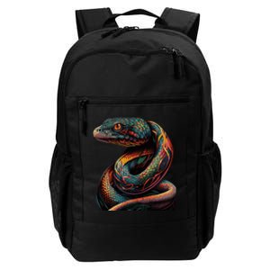 Realistic Snake Posing Daily Commute Backpack