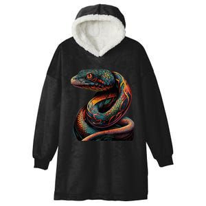 Realistic Snake Posing Hooded Wearable Blanket