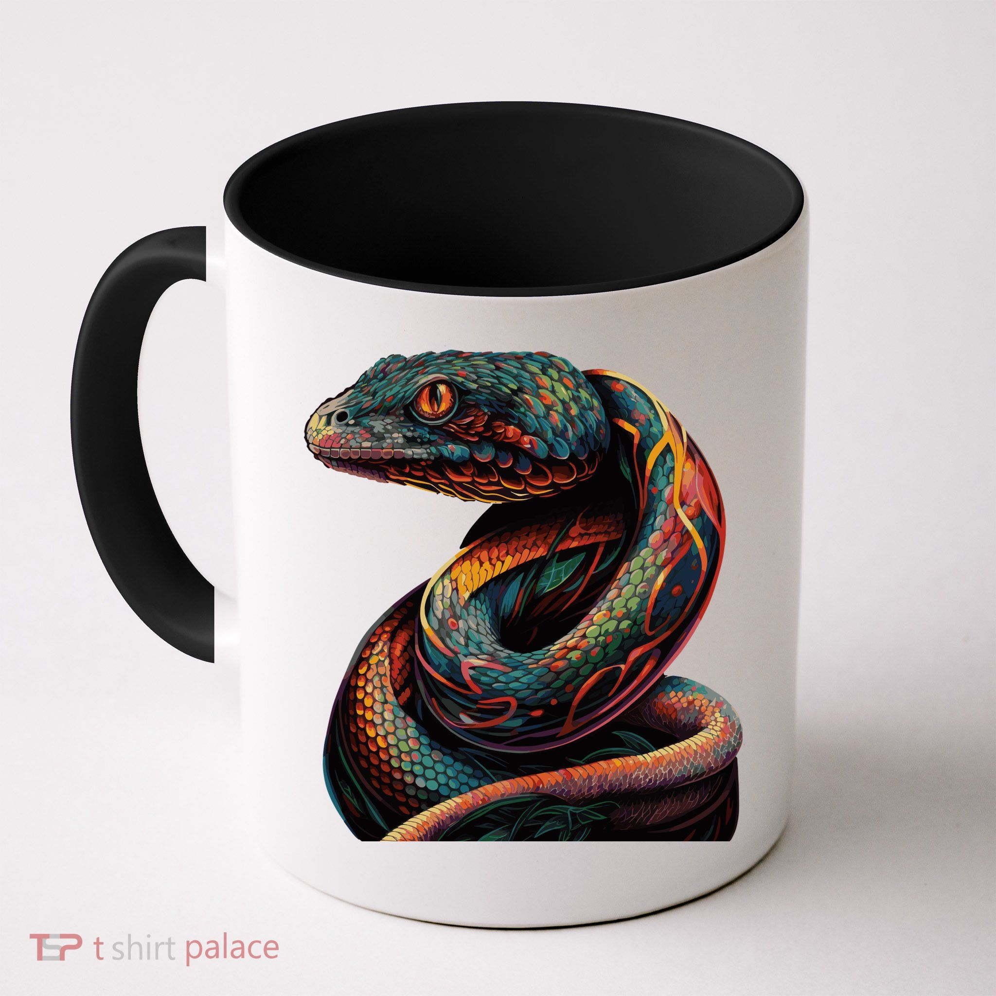 Realistic Snake Posing Mug