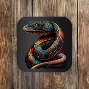 Realistic Snake Posing Coaster