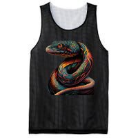 Realistic Snake Posing Mesh Reversible Basketball Jersey Tank