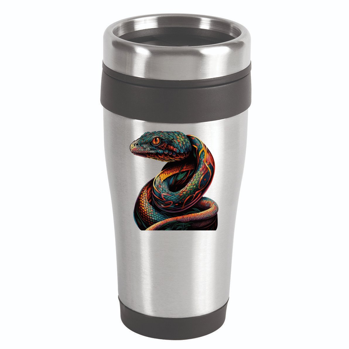 Realistic Snake Posing 16oz Travel Tumbler