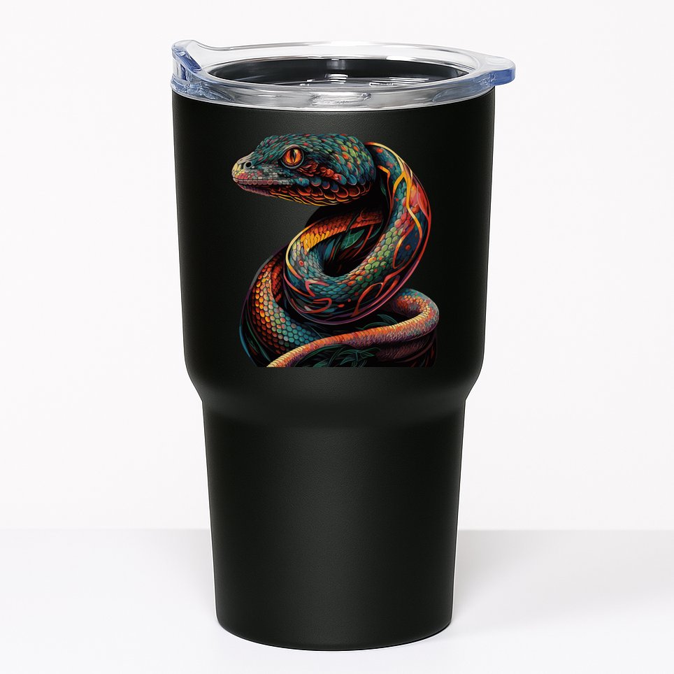 Realistic Snake Posing Tumbler