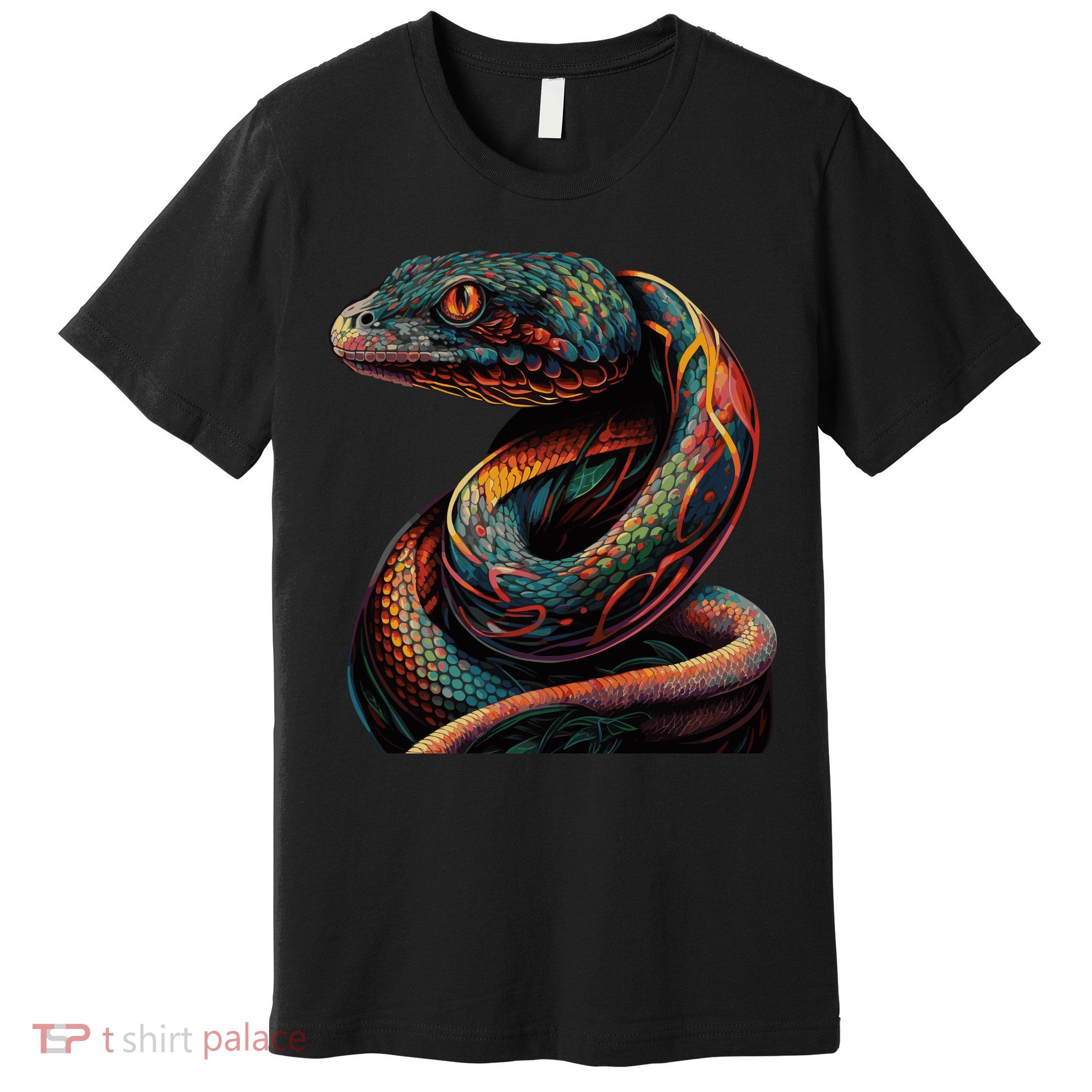 Realistic Snake Posing Premium T-Shirt