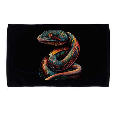 Realistic Snake Posing Microfiber Hand Towel