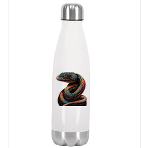 Realistic Snake Posing Stainless Steel Insulated Water Bottle