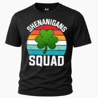 Retro St Patricks Day Shenanigans Squad Shamrock St Patricks Day Performance Shirt