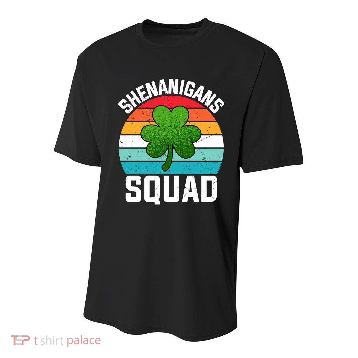 Retro St Patricks Day Shenanigans Squad Shamrock St Patricks Day Youth Performance Sprint T-Shirt