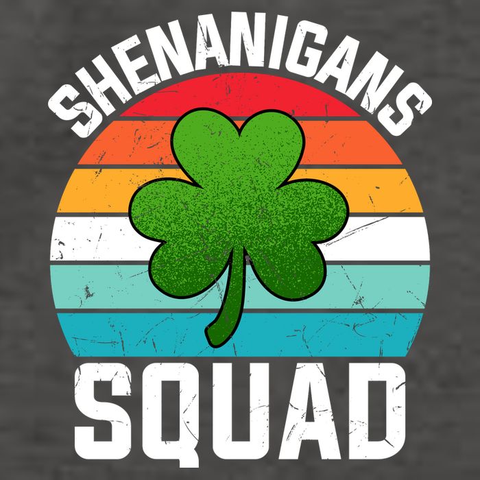 Retro St Patricks Day Shenanigans Squad Shamrock St Patricks Day Vector Backpack