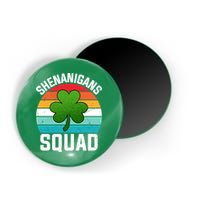 Retro St Patricks Day Shenanigans Squad Shamrock St Patricks Day Magnet