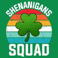Retro St Patricks Day Shenanigans Squad Shamrock St Patricks Day Baby Bodysuit