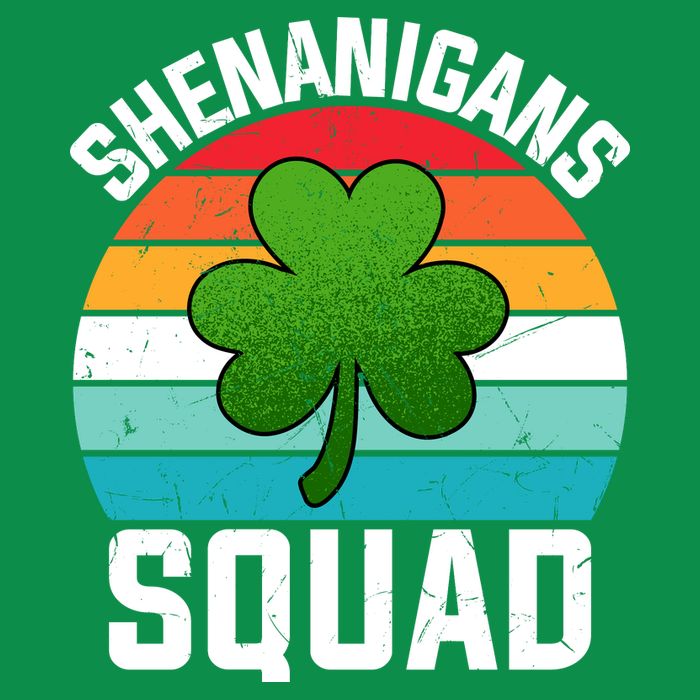 Retro St Patricks Day Shenanigans Squad Shamrock St Patricks Day Baby Bodysuit