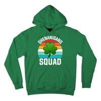 Retro St Patricks Day Shenanigans Squad Shamrock St Patricks Day Tall Hoodie