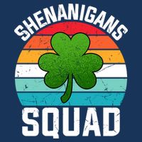 Retro St Patricks Day Shenanigans Squad Shamrock St Patricks Day Infant Baby Jersey Bodysuit