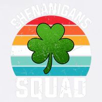 Retro St Patricks Day Shenanigans Squad Shamrock St Patricks Day Garment-Dyed Sweatshirt
