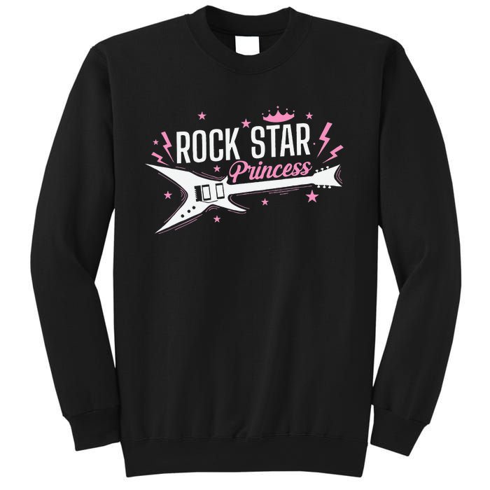 Rock Star Princess Guitar Music Sweatshirt