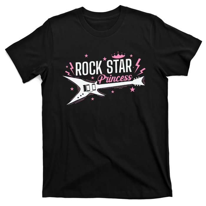 Rock Star Princess Guitar Music T-Shirt