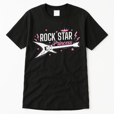 Rock Star Princess Guitar Music Tall T-Shirt