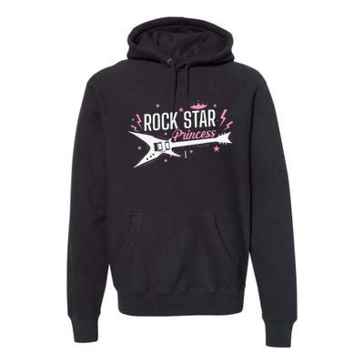 Rock Star Princess Guitar Music Premium Hoodie